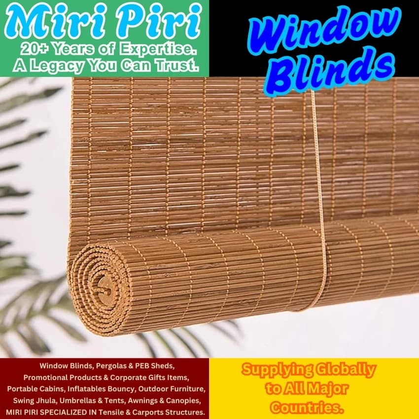 Brown Bamboo Window Blinds, For Home
