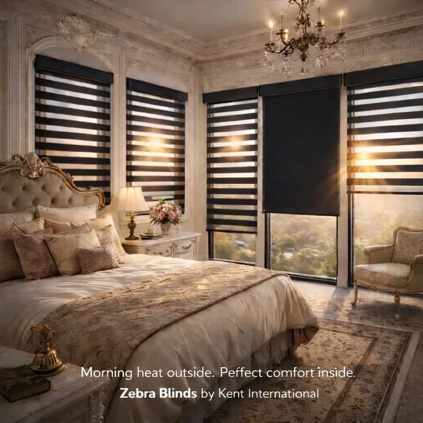 Kent Fabric Outdoor Zebra Blinds