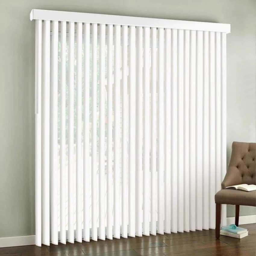 White PVC Vertical Roman Blinds, For Office