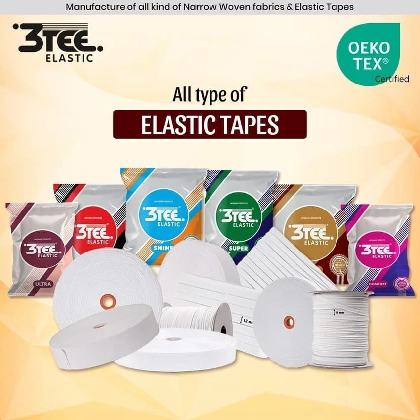 Polyester Woven Elastic Manufacturer In India, For Belt, Size: o.25 inch to 4 inch