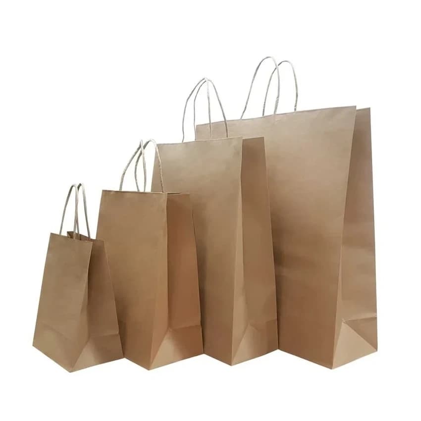 Brown Custom Paper Bags, Capacity: 2kg