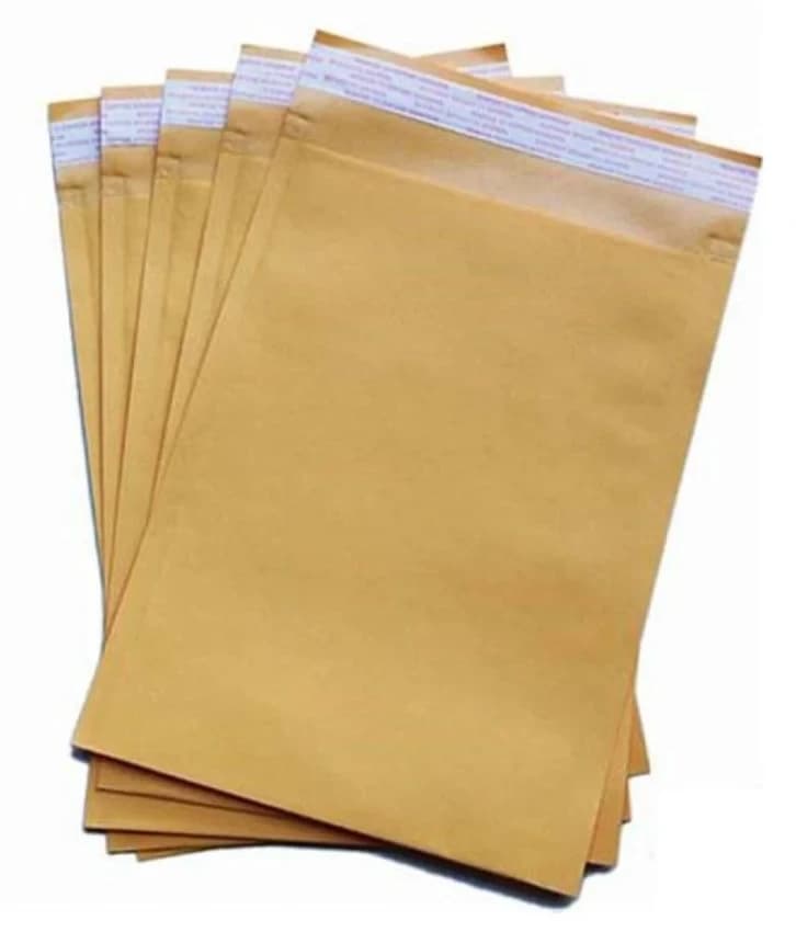 Pouch Brown Paper Courier Bag, 100 Micron