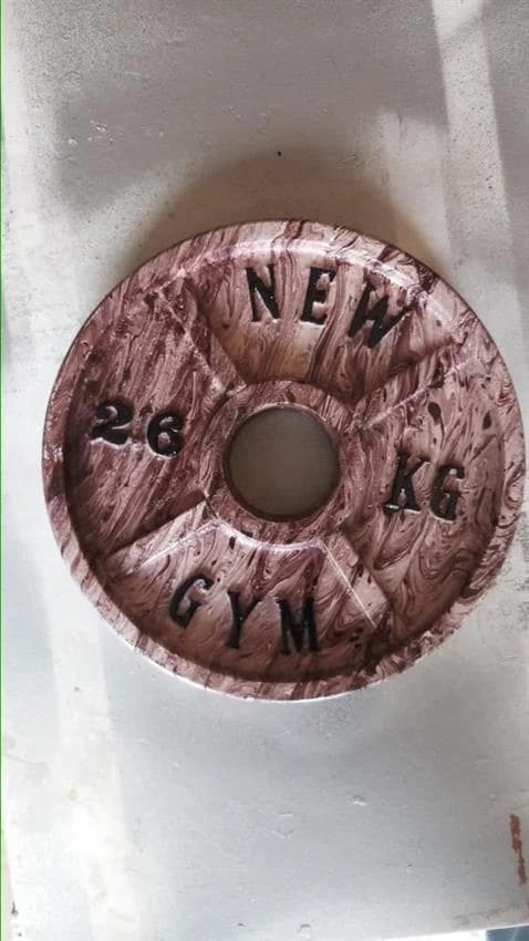 Powder coating Cast Iron Weight Plate, Weight: 2.5 kg to 25 kg