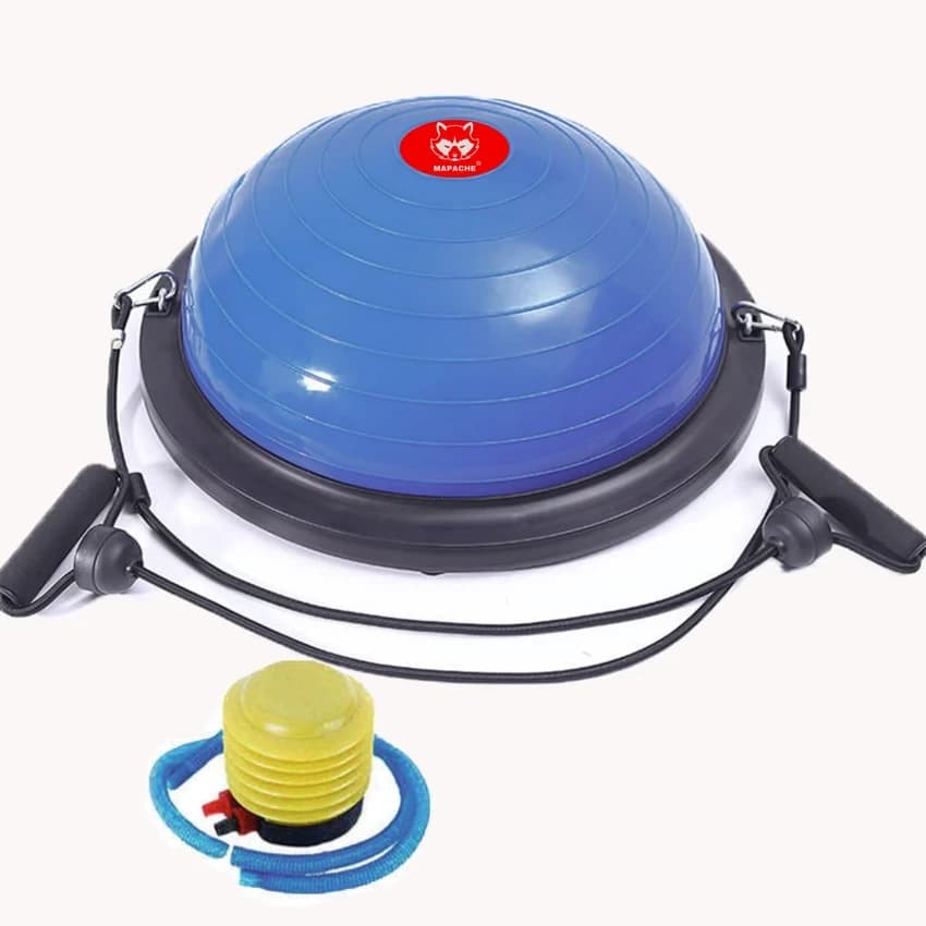 58 Cm Bosu Yoga Ball - Gym Use PVC (200 kg Capacity)