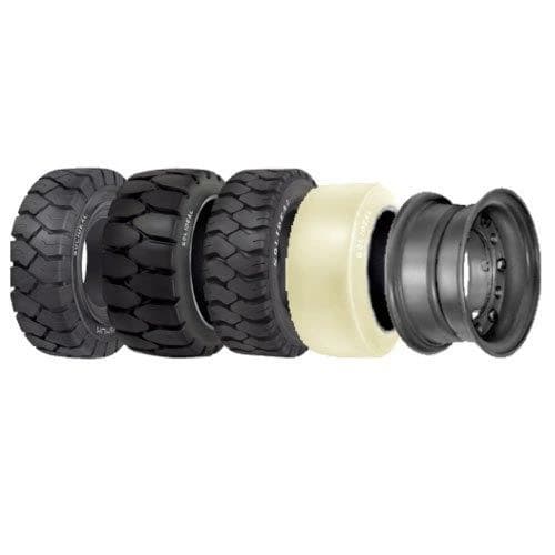 Heavy Vehicle Non Marking Solid Resilient Forklift Tyres
