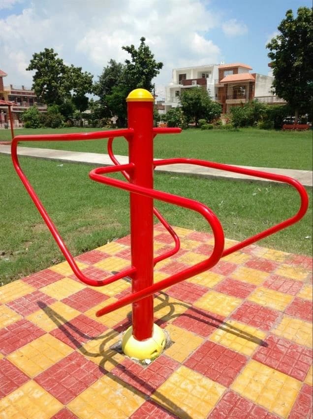Mild Steel Red Outdoor Gym Equipments, Model Name/Number: Parallel Bart