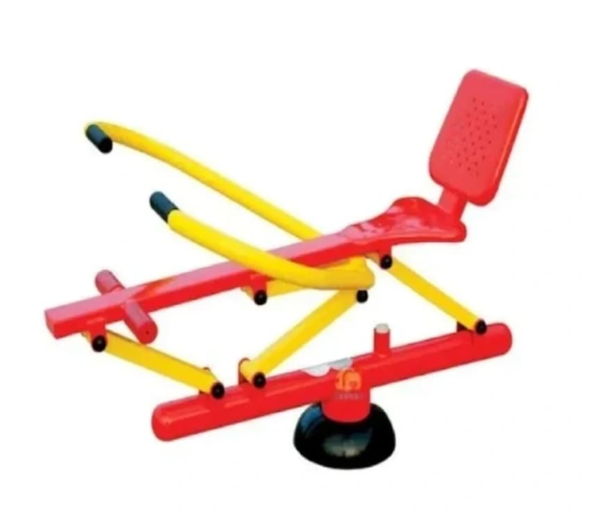 Mild Steel Single Pole Rowing Machine Outdoor Gym