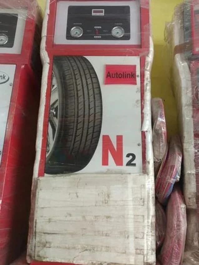 Red Nitrogen Tyre Inflator Machine semi-automatic