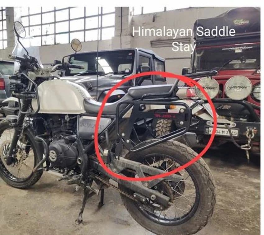 Black Royal Enfield Himalayan Saddle Stay Available