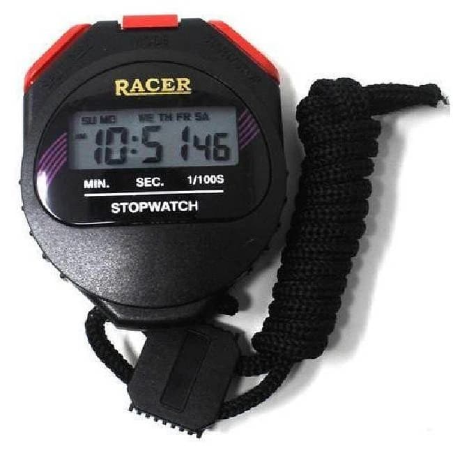 Black Digital Racer Stop Watch, for Sports