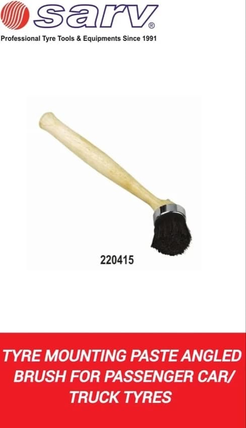 Tyre Mounting Paste Angled Brush For Passenger Car/Truck Tyres