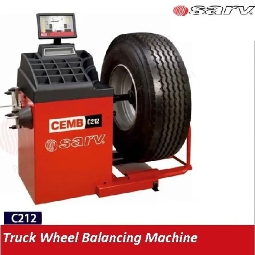 C212 Truck & Bus Tyre Balancing Machine Heavy Vehicle Wheel Balancer for Fleet Service Workshops