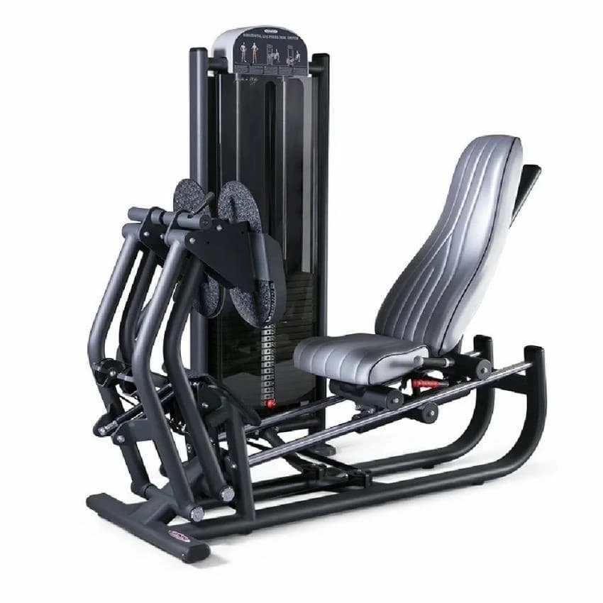 Black Seated Leg Press Machine, For Gym, Seat Material: Pu