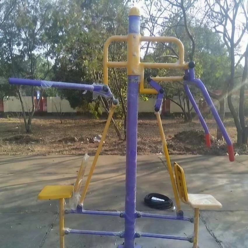 Only For Outdoor Use Mild Steel Shoulder Press Machine, Packaging Type: Carrying Case, Model Name/Number: SPU567