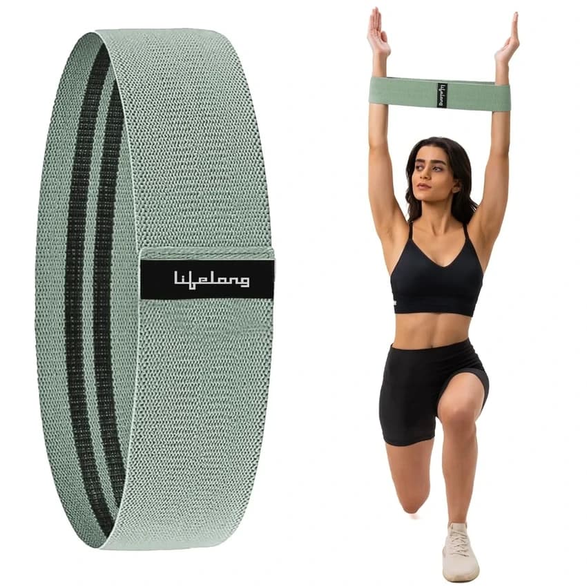 Lifelong Anti Slip Fabric Resistance Band for Workout Medium Resistance Exercise Gym Pullup Band