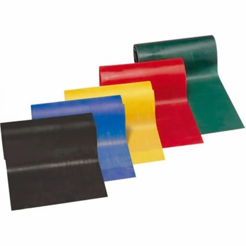 Multicolor 100% Rubber Latex Theraband Resistance Bands, Pack Size: Box