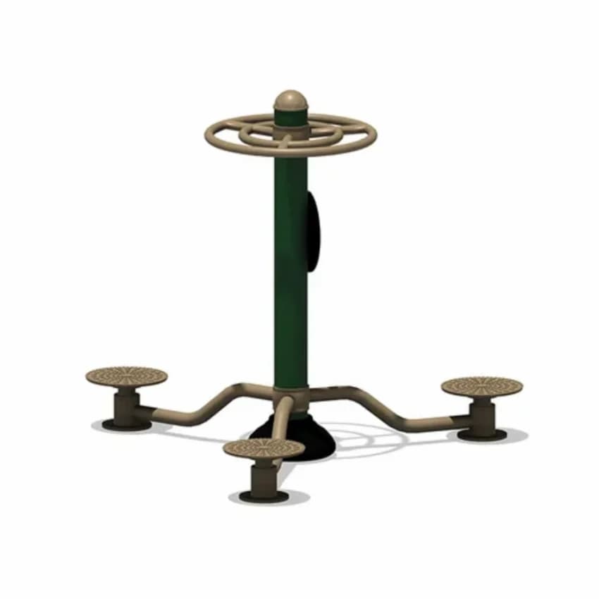 Triple Standing Twister, For Outdoor Gym Equipment