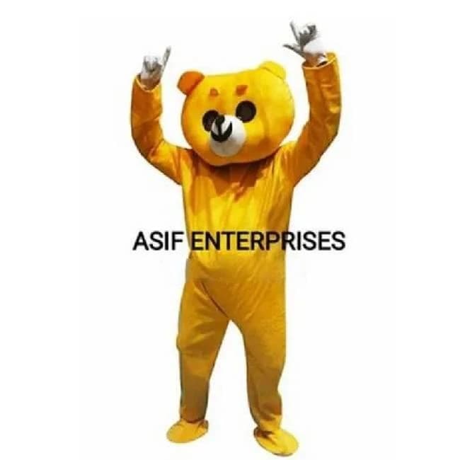 Yellow Color 5 To 6ft Prank Teddy Bear Costume, For Use It Where You Want, Approx 1kg