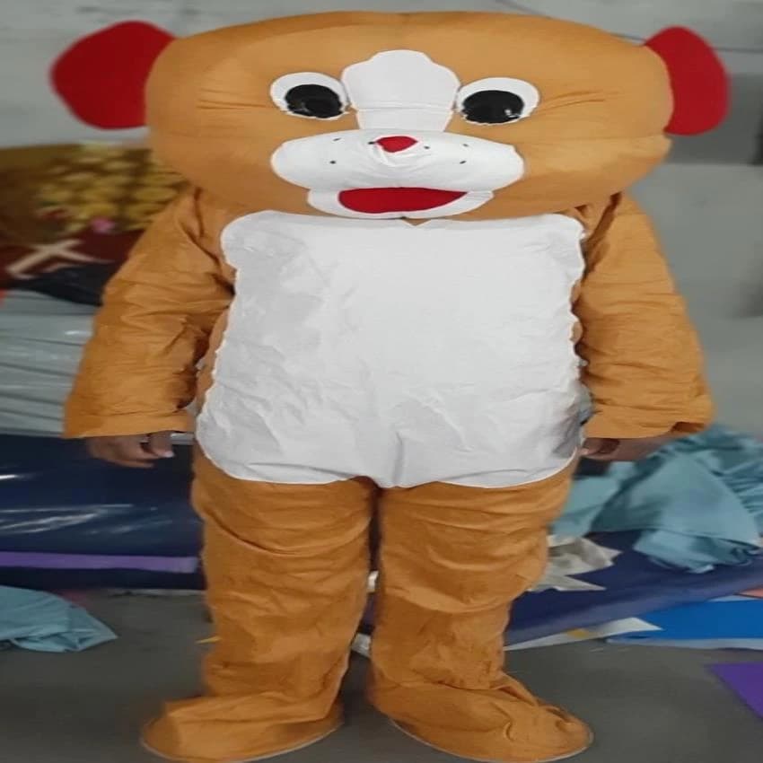 Multicolor Printed Teddy Bear Mascot Costumes, Size: 5.5 Feet