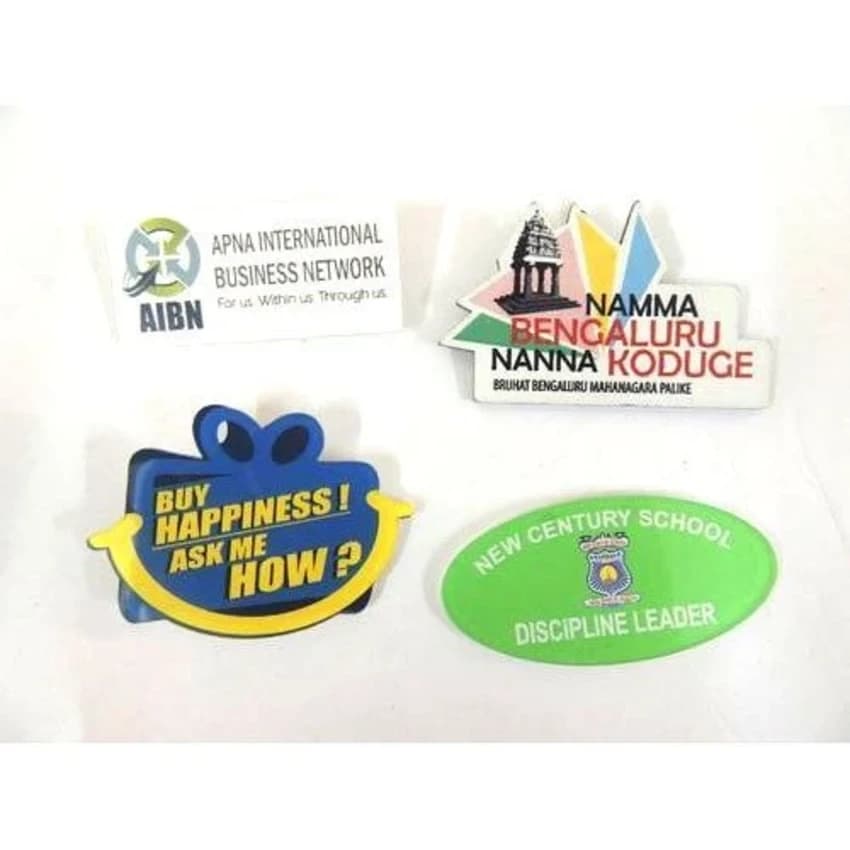 Printed Acrylic Name Badges, Size: 2-3 Inch