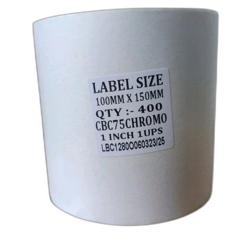 100 GSMWhite Plain Barcode Label size 4""x 6""400
