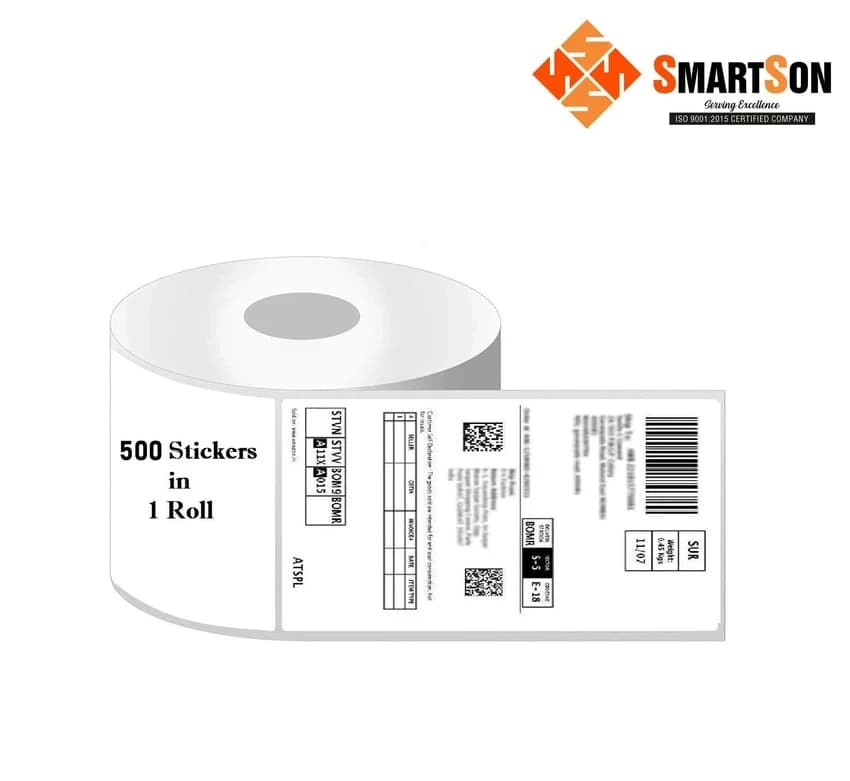 4x6 Shipping Chromo Self Adhesive Paper Sticker Barcode Label Roll 100mm x 150mm