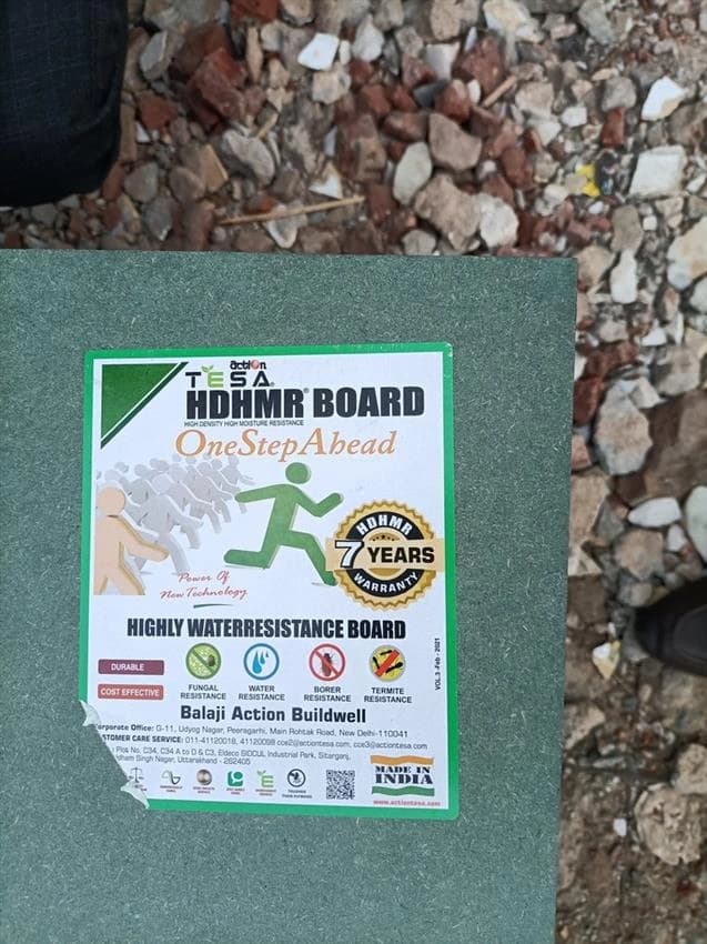 Green Hdhmr Board 18 mm, Grade: Aa, Thickness: 5.5 mm To 18 mm