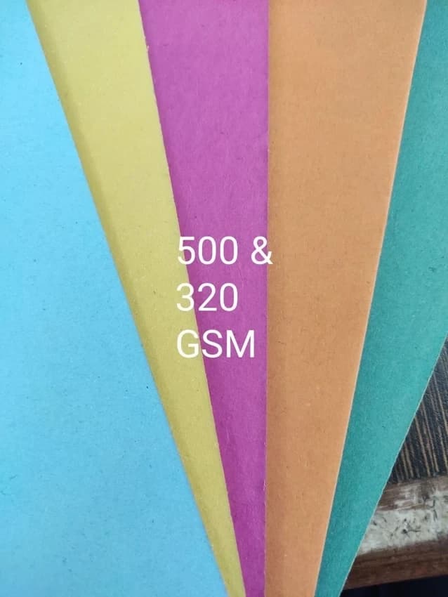 PINK BLUE YELLOW GREEN ORANGE Coloured Paper Board, For Packaging