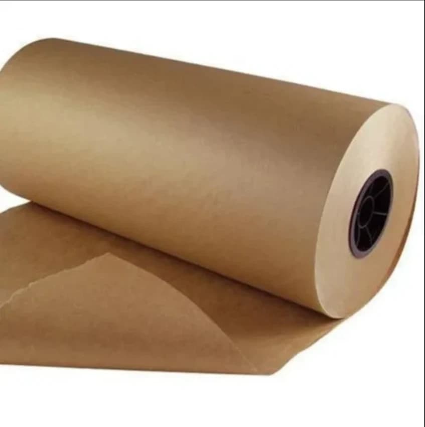 Wood Pulp Plain Brown Kraft Paper Roll, For Packaging