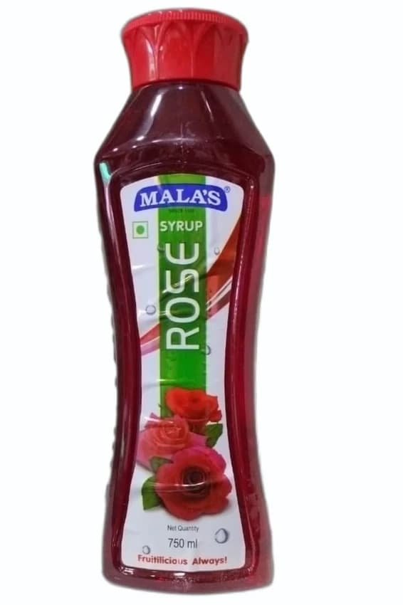 750ml Malas Rose Syrup