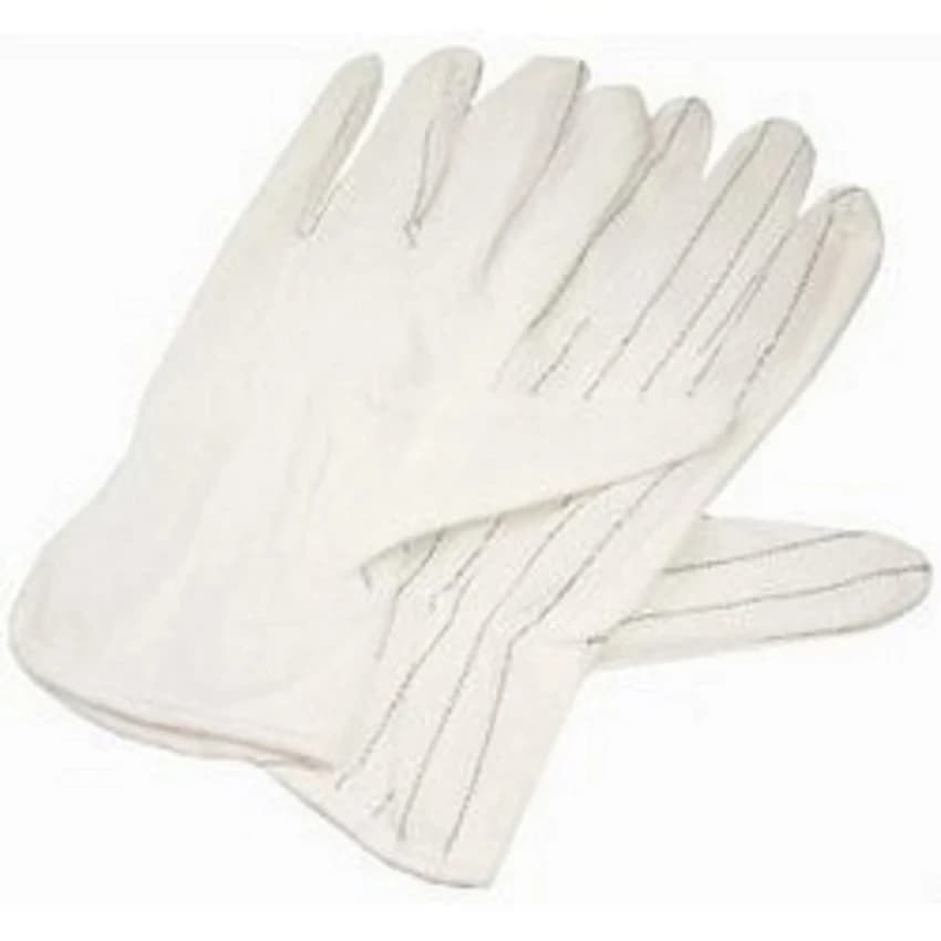 Standard White Dotted Hand Gloves