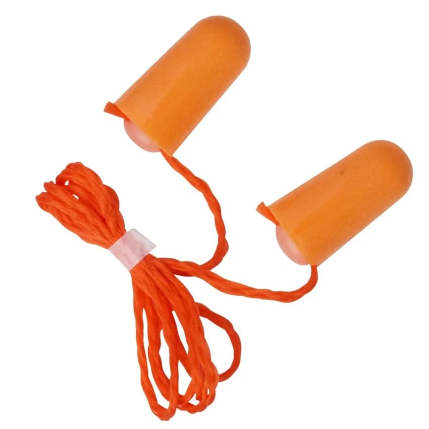 Orange Corded Foam Ear Plug 3M 1110, For Noise Reduction