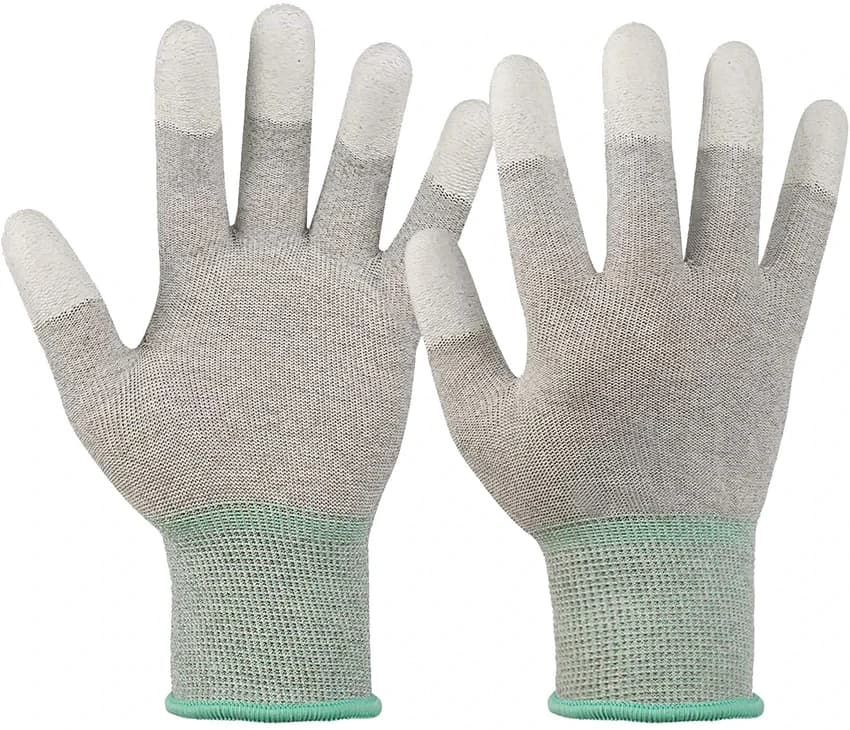 White Cotton Esd Gloves, For Automotive Industry