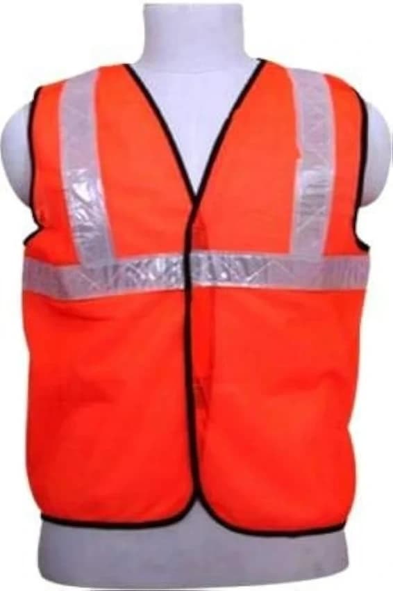Without Sleeves Polyester Road Safety Jacket, Size: Free, For Construction