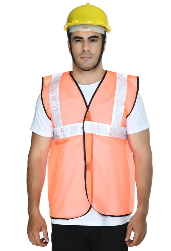 Windsor Reflective Fabric Safety Jacket 2 Inch ( Orange )