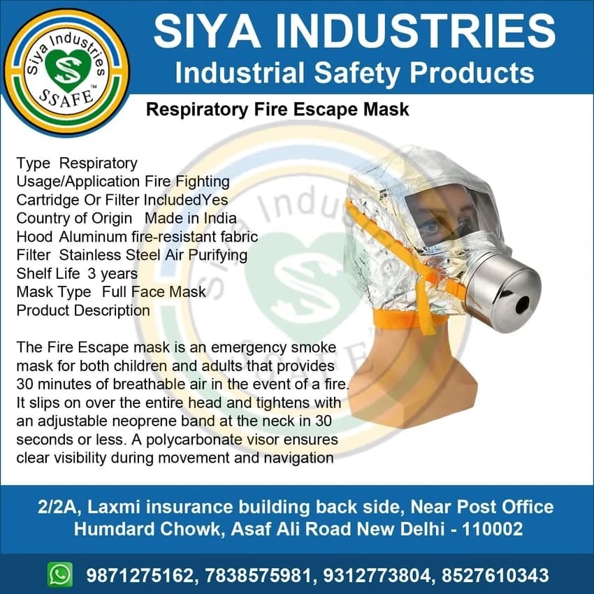 SS Respiratory Fire Escape Mask