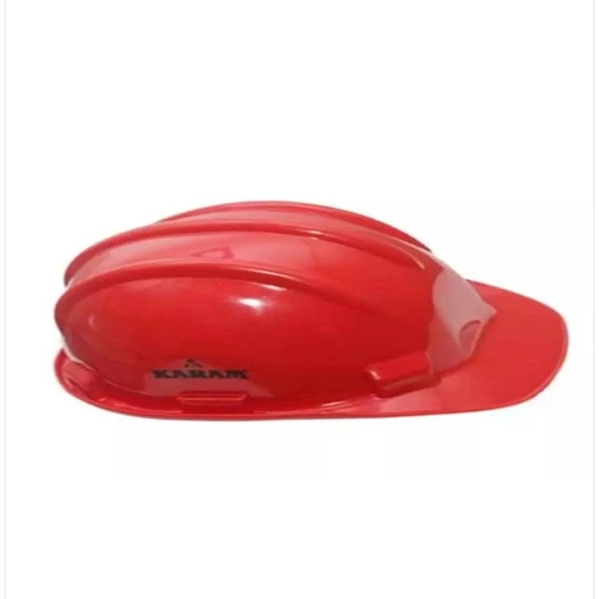 Karam PN 501 Red Nape Strap Non-Ventilated Plastic Safety Helmet (IS 2925)