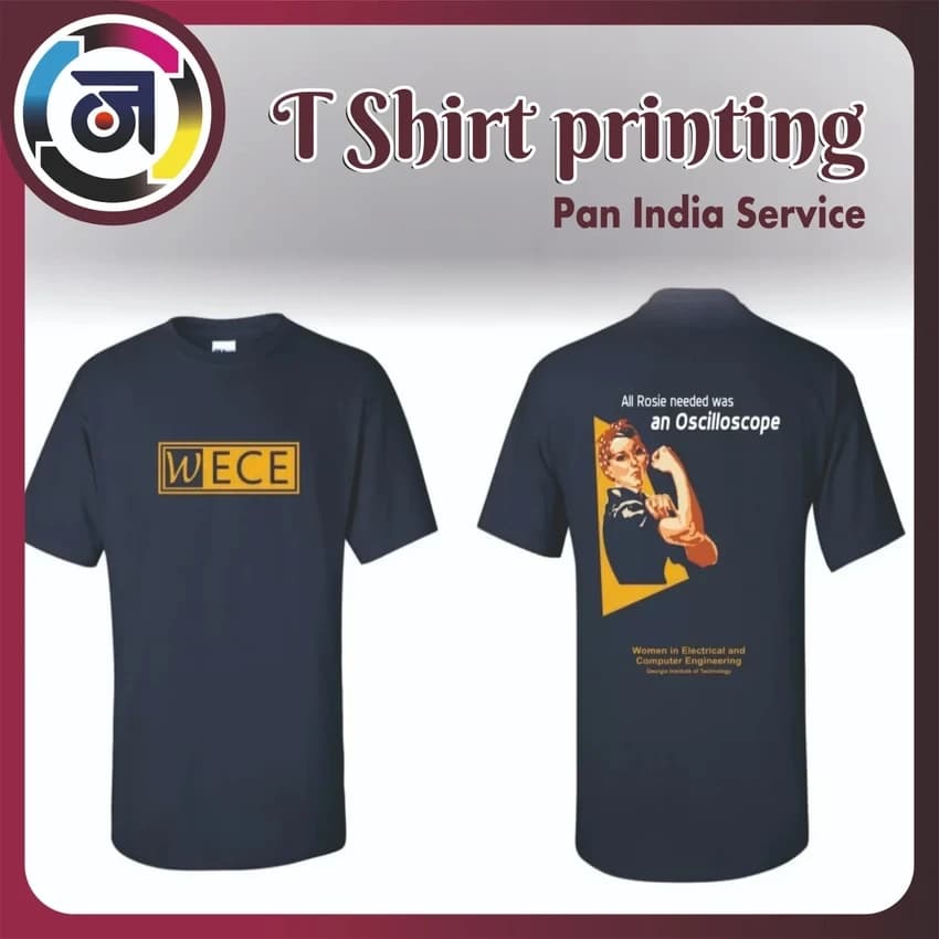 Cotton V-Neck Men Custom T -Shirt