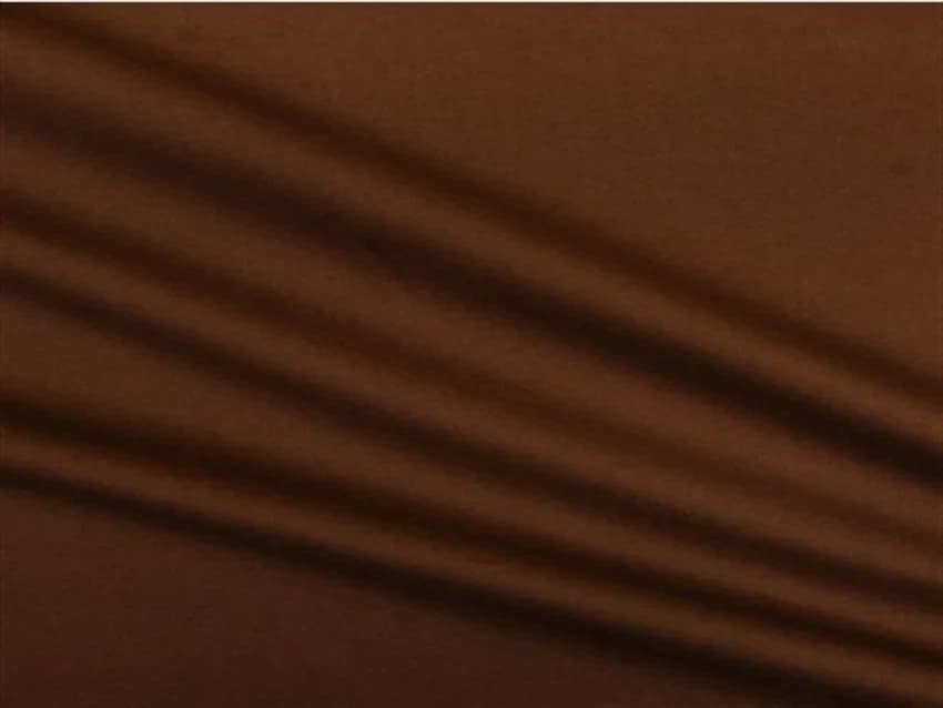 Brown Cotton Poplin Fabric, Plain/Solids