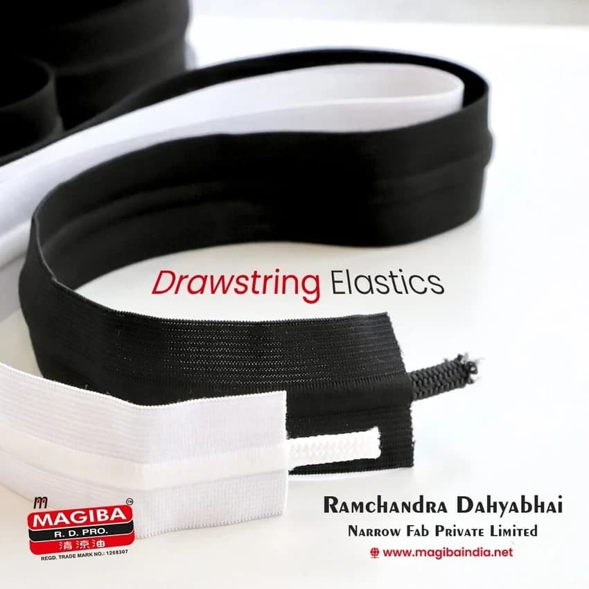 Polyester Multicolor Drawstring Cord, Knitted