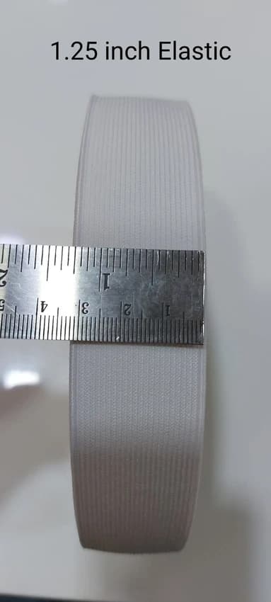 Woven White Garment Elastic Tape, Thickness: 6 MM - 50 MM