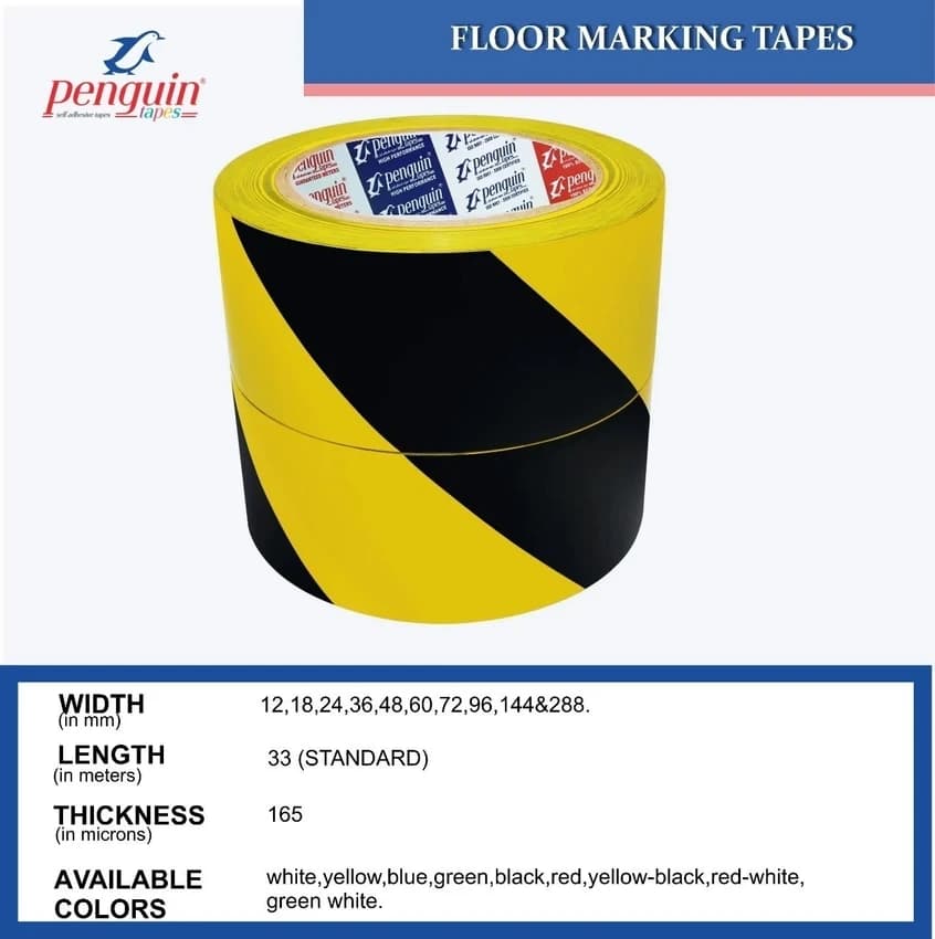 Multicolor 35-36"" Floor Marking Tapes, Packaging Type: Box, Size: 0.5 to 6 Inch