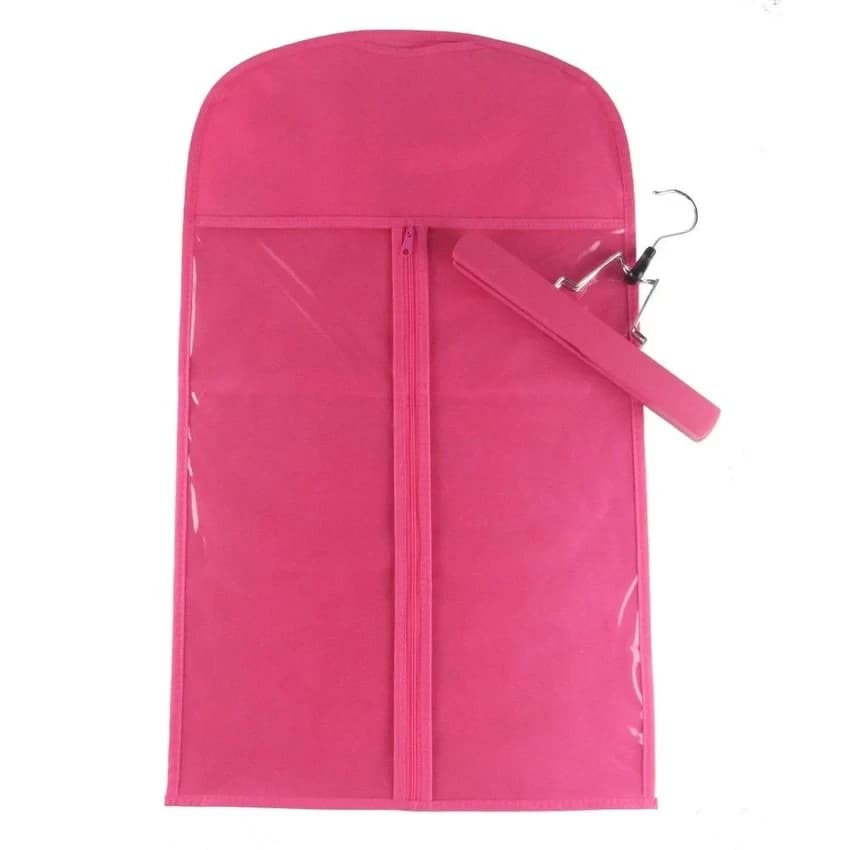 Pink Coat Cover Bag, For Garments, 90 Gsm