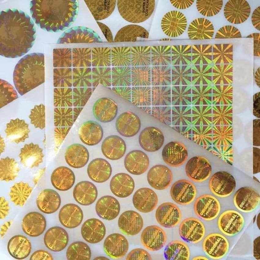 PET Hologram Stickers