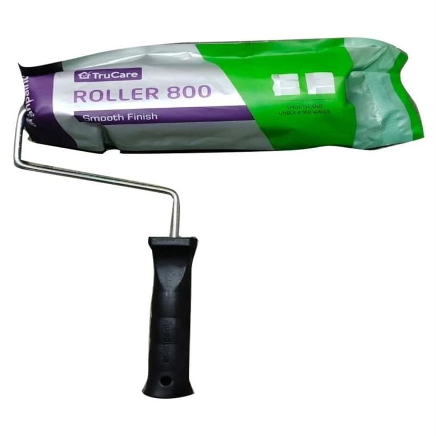 Trucare White Paint Roll Brush, Rod Length: 10 Inch, Size: 9 Inch