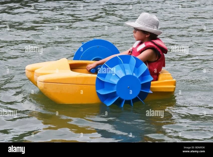 Pink & Blue Green & Yellow PVC Hand Paddle Boat For Kids 70kg 120kg