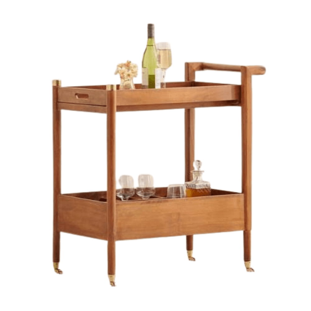 Wooden Serving Cart