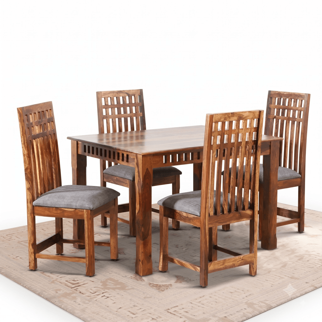 wooden chair and table